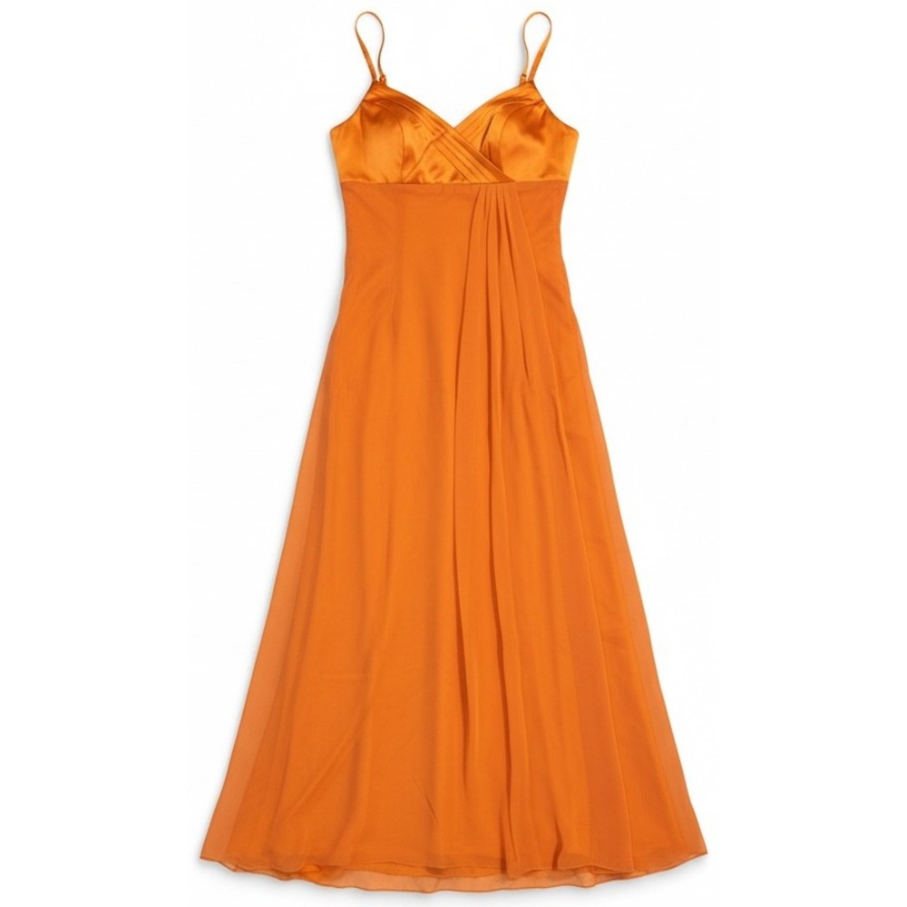 NWT Da Vinci Women's Size 12 Coral Long Formal Dress Prom Bridesmaid Gown